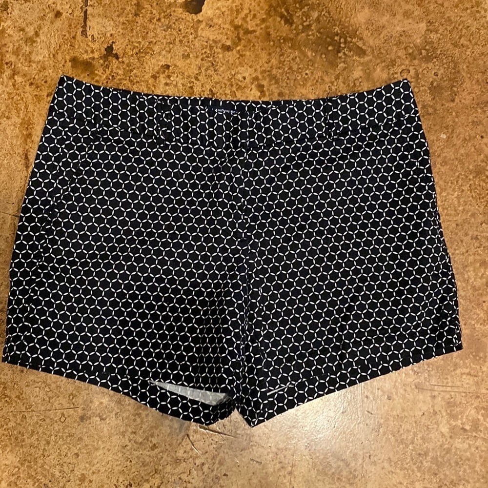 LAND n sea black and‎ white print chino shorts